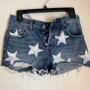 Levi Denim star shorts